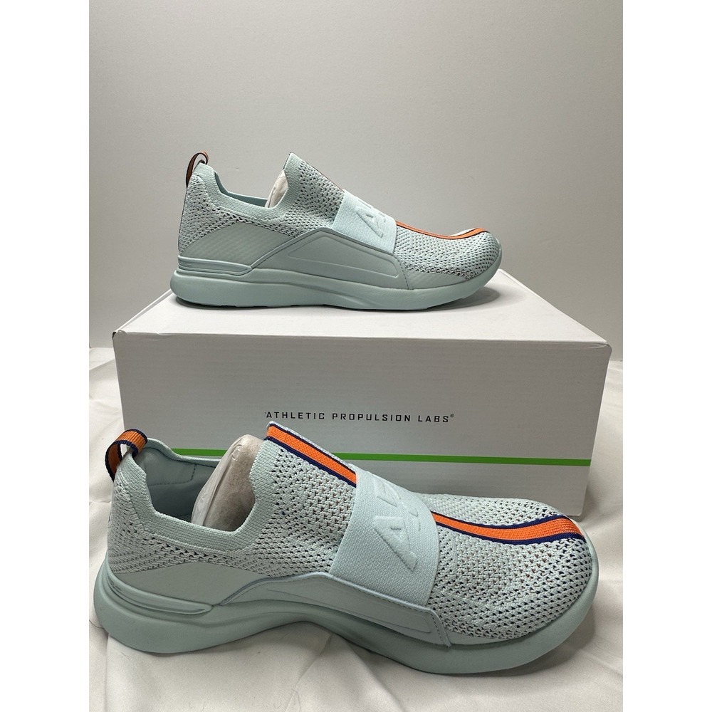 NIB APL Women's Techloom Bliss Sneakers In Gulf Blue/Orange Size:9